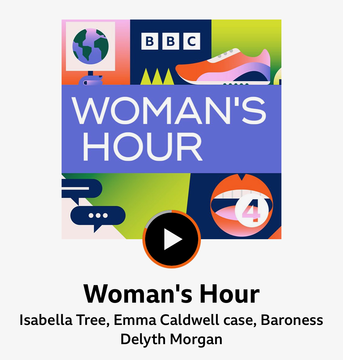 RADIO PLAY: BBC Radio 4 Woman’s Hour